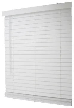 Simple Spaces FWMB-16 Blind, 64 in L, 36 in W, Faux Wood, White