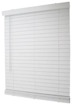 Simple Spaces FWMB-13 Blind, 64 in L, 32 in W, Faux Wood, White