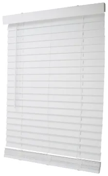Simple Spaces FWMB-12 Blind, 64 in L, 31 in W, Faux Wood, White