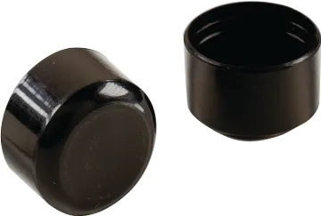 Shepherd Hardware 9113 Furniture Leg Tip, Round, Plastic, Black, 3/4 in Dia