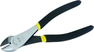 STANLEY 84-104 Diagonal Cutting Plier, 5-3/4 in OAL, 1/3 in Cutting Capacity, Black Handle, Double D
