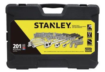 STANLEY COLORmaxx Series STMT71654 Mechanics Tool Set, 201-Piece, Chrome Vanadium Steel, Chrome, Sil