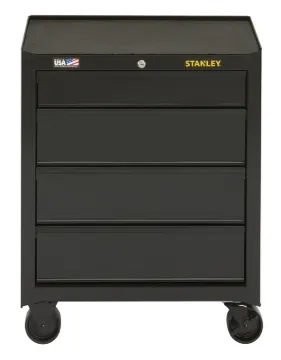 STANLEY STST22742BK Rolling Tool Cabinet, 8030 cu-in, 26-1/2 in OAW, 32 in OAH, 18 in OAD, Steel, Bl