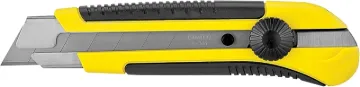 STANLEY DynaGrip Series 10-425 Utility Knife, 1 in L Blade, Carbon Steel Blade, Ergonomic Handle, Bl