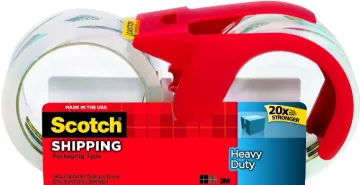 Scotch 3850S-2-1RD Packaging Tape, 38.2 yd L, 1.88 in W, Polypropylene Backing, Clear