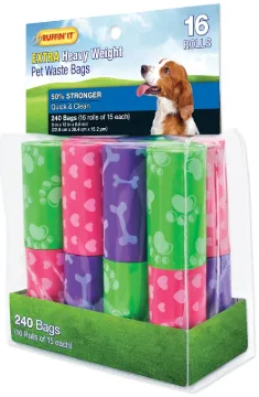RUFFIN'IT 19350 Dog Waste Bag, Plastic