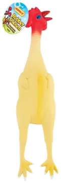 RUFFIN'IT 80527-2 Dog Toy, L, Chicken, Rubber