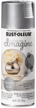 RUST-OLEUM Imagine 353335 Craft Spray Paint, Chrome, Silver, 10 oz, Can