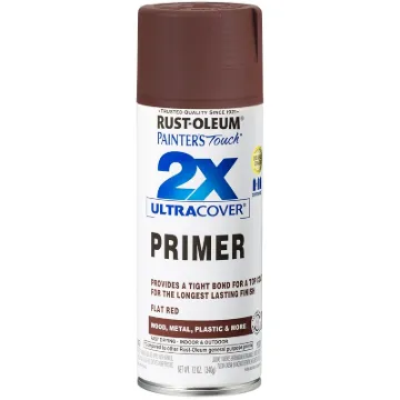 2X ULTRA COVER 249086 Acrylic Spray Paint, Flat, Red, 12 oz, Can