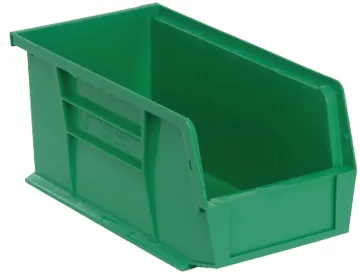 QUANTUM STORAGE SYSTEMS Ultra RQUS230GN-UPC Ultra Stack and Hang Bin, 35 lb Capacity, Polypropylene,