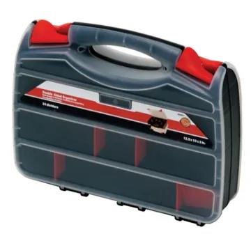 QUANTUM STORAGE SYSTEMS ORG80322 Double-Sided Organizer, 12-1/4 in L, 10-1/4 in W, 3 in H, 22-Compar