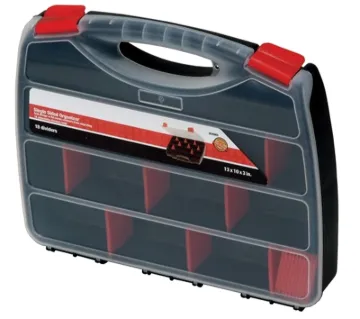 QUANTUM STORAGE SYSTEMS ORG80032 Single-Sided Organizer, 12-1/2 in L, 10 in W, 2-1/4 in H, 22-Compar