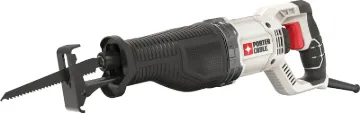 PORTER-CABLE PCE360 Reciprocating Saw, 7.5 A, 1-1/8 in L Stroke, 3200 spm, Includes: (1) Wood Cuttin