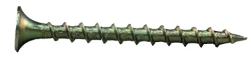ProFIT 0333158G Screw, #9 Thread, 2-1/2 in L, Coarse Thread, Bugle Head, Star Drive, Steel, Yellow Z