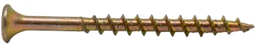 ProFIT 0333078G Screw, #8 Thread, 1-1/4 in L, Coarse Thread, Bugle Head, Star Drive, Steel, Yellow Z