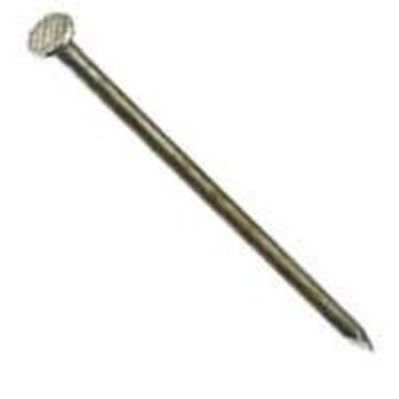 ProFIT 0054262 Finishing Nail, 8 in L, Carbon Steel, Hot-Dipped Galvanized, Flat Head, Round Shank,