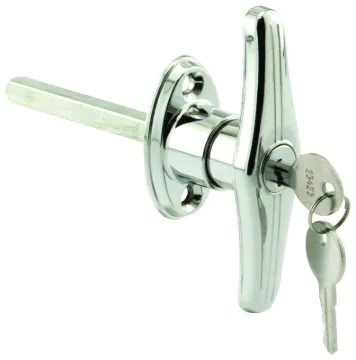 Prime-Line GD 52122 T-Locking Handle, 5/16 in L Shaft, Zinc, Chrome