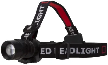 PowerZone 12300 Aluminum Swivel LED Headlight, AAA Battery, LED Lamp, 300 Lumens, 150 m Beam Distanc