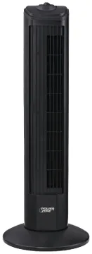 PowerZone TF-28B Oscillating Fan Tower, 120 V, 0.45 A, 90 deg Sweep, 28 in Dia Blade, Plastic Blade,