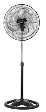 PowerZone CZHVP18EXP High-Velocity Pedestal Fan, 120 V, 0.83 A, 90 deg Sweep, 18 in Dia Blade, 3-Bla