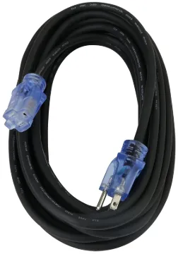 PowerZone Extension Cord, Rubber, 14/3, 25 ft