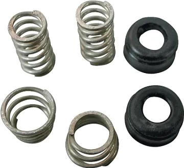 ProSource Seat and Spring Kits, Stainless Steel/Rubber, Silver, Black, 6-Piece