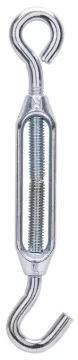 ProSource LR337 Turnbuckle, 5/16 in Thread, Hook, Eye, 9 in L Take-Up, Aluminum
