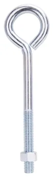 ProSource LR289 Eye Bolt, 12.8 mm Thread, Machine Thread, 3 in L Thread, 2-3/16 in Dia Eye, 587 lb W