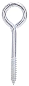 ProSource LR257 Lag Screw Eye, 11 mm Thread, Screw Thread, 2 in L Thread, 1-7/8 in Dia Eye, 271 lb W