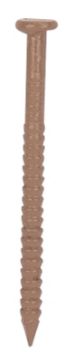 ProSource NTP-170-PS Panel Nail, 16D, 1 in L, Steel, Painted, Flat Head, Ring Shank, Oak