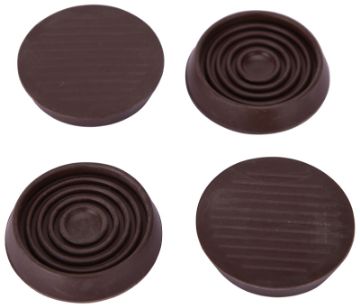 ProSource FE-S709-PS Caster Furniture Glide, Rubber, Brown, Brown, 2-5/32 x 2-5/32 x 15/32 in Dimens