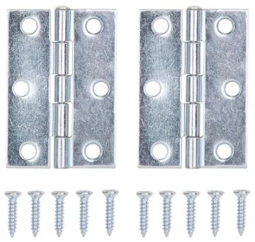 ProSource LR-055-PS Utility Hinge, Steel, Zinc, Removable Pin, 180 deg Range of Motion, Full Mortise