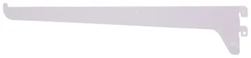 ProSource 25228PHL-PS Single and Utility Shelf Bracket, 90 lb/Pair, 12 in L, 2-1/2 in H, Steel, Whit