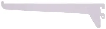 ProSource 25227PHL-PS Single and Utility Shelf Bracket, 75 lb/Pair, 10 in L, 2-1/2 in H, Steel, Whit