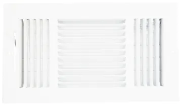 ProSource SW03-12X6 3-Way Sidewall Register, 13.5 in L, 7.5 in W, 52 degree Air Deflection, 3 -Way,
