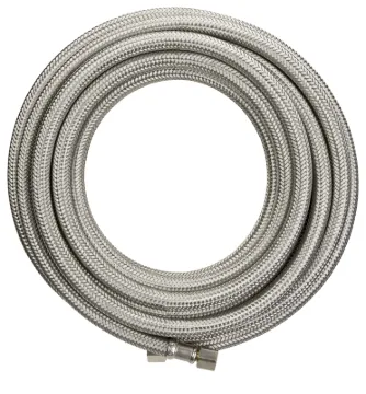 Plumb Pak PP255920 Ice Maker Supply Line, 1/4 in Inlet, Compression Inlet, 1/4 in Outlet, Compressio