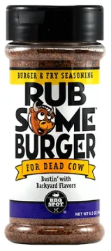 OLD WORLD SPICES & SEASONINGS OW85190 Rub Some Burger BBQ Rub, 6.5 oz