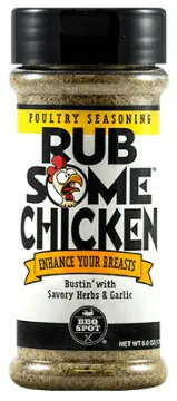 OLD WORLD SPICES & SEASONINGS OW85185 Rub Some Chicken Seasoning, 6 oz Bottle
