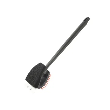 Omaha Grill Brush DL w/Scraper, 18-1/8 in