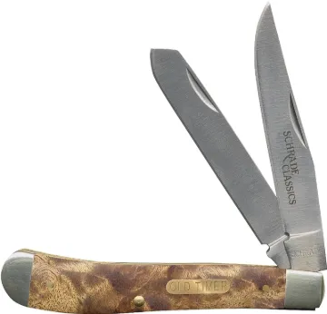 OLD TIMER 94OTW Folding Pocket Knife, 3 in L Blade, 7Cr17 High Carbon Stainless Steel Blade, 2-Blade