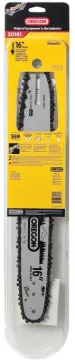 Oregon AdvanceCut 30141 Bar and Chain Combo, Small Bar Nose Radius, 59-Drive Link, 91PX Chain, 3/8 i