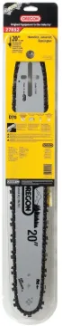 Oregon AdvanceCut 27852 Bar and Chain Combo, Small Bar Nose Radius, 70-Drive Link, 72V Chain, 3/8 in