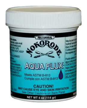 NOKORODE Aqua Flux Series 74047 Flux, 4 oz, Paste, Tan