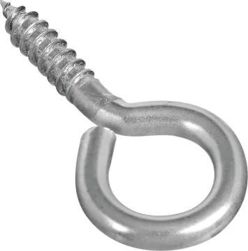 National Hardware 2016BC Series N220-467 Screw Eye, #4, 0.94 in L Thread, 2.19 in OAL, Stainless Ste