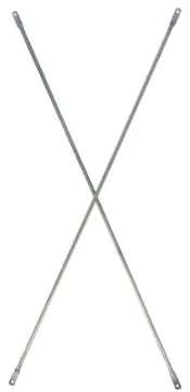 METALTECH M-MC4884 Scaffold Cross Brace, Standard, Steel, Galvanized