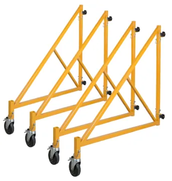 METALTECH Jobsite Series I-CISO4TT Outrigger Set, Plastic/Steel, Yellow Enamel