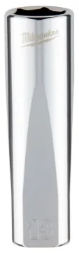 Milwaukee 45-34-0013 Drive Socket, 13 mm Socket, 3/8 in Drive, 6-Point, Vanadium Steel, Chrome