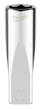 Milwaukee 45-34-9049 Socket, 11 mm Socket, 1/4 in Drive, 6-Point, Chrome Vanadium Steel, Chrome
