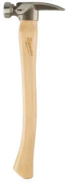 Milwaukee 48-22-9519 Hammer, 19 oz Head, Smooth Face Head, Metal Head, 16.063 in OAL
