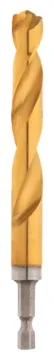 Milwaukee 48-89-4613 Impact Drill Bit, 1/4 in Dia, 4.13 in OAL, Twist Flute, 1/4 in Dia Shank, Hex S